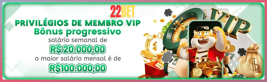 22BET bônus — cashback 15 por cento e níveis VIP